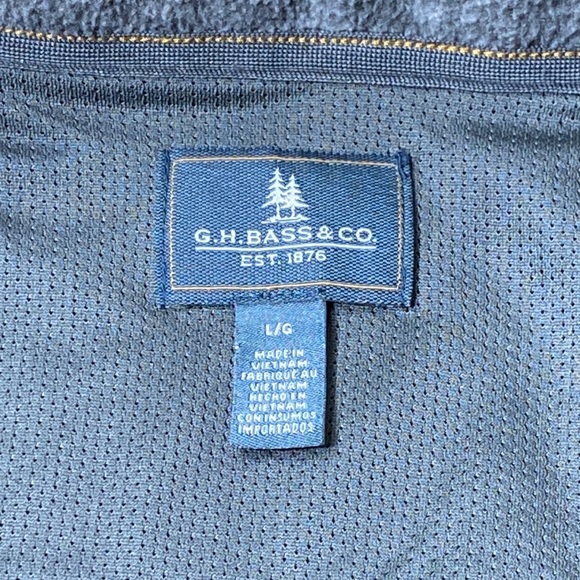 G.H. BASS Mens Arctic Terrain Fleece Mockneck Pullover - Picture 4 of 10